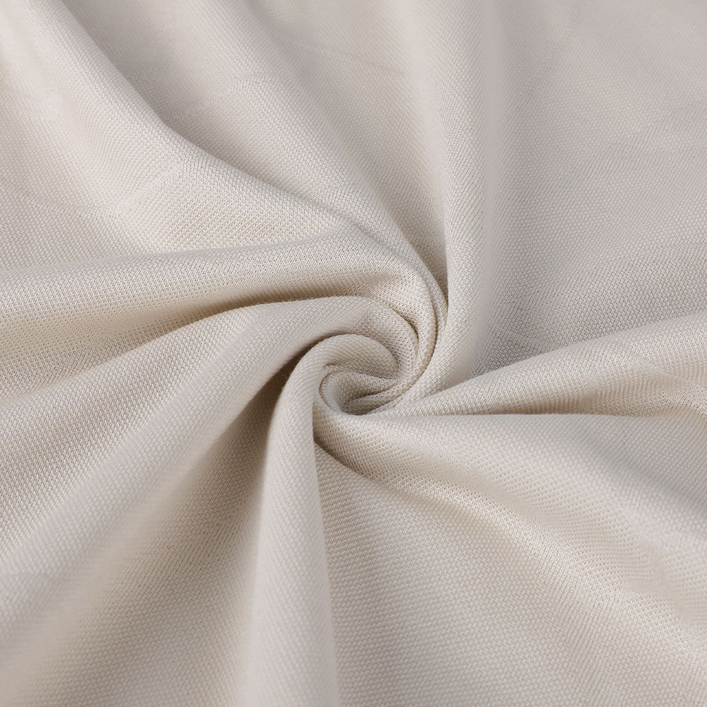 Pojedynczy Jacquard Easy-Care Eco-Fringluxury Blosy 10/90 Mulberry Silk Sea Island Bawełniany